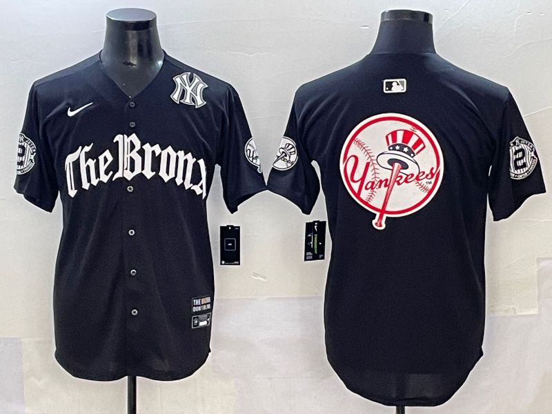 Men 2025 New York Yankees Blank Black Five generations Joint Name Nike MLB Jersey style 29->new york yankees->MLB Jersey
